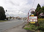 Prix-lès-Mézières (Ardennes) city limit sign